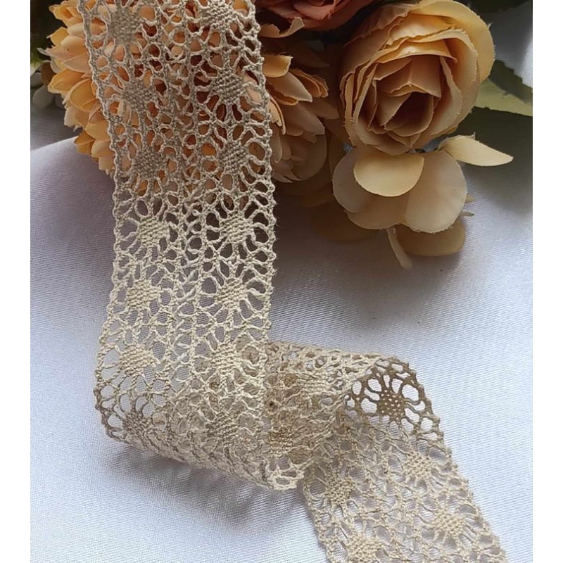 1m ren chỉ cotton mộc, bản 3cm