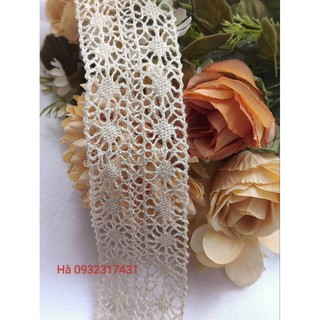 1m ren chỉ cotton mộc, bản 3cm