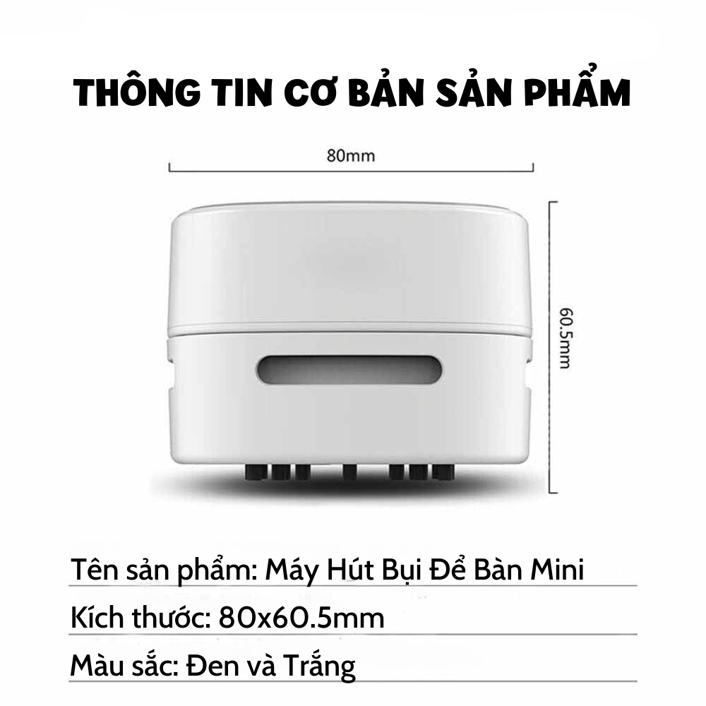 Máy hút bụi để bàn Mini, Máy hút bụi cầm tay, Máy hút thảm, Ghế Oto, Nhỏ gọn tiện dụng-K1868
