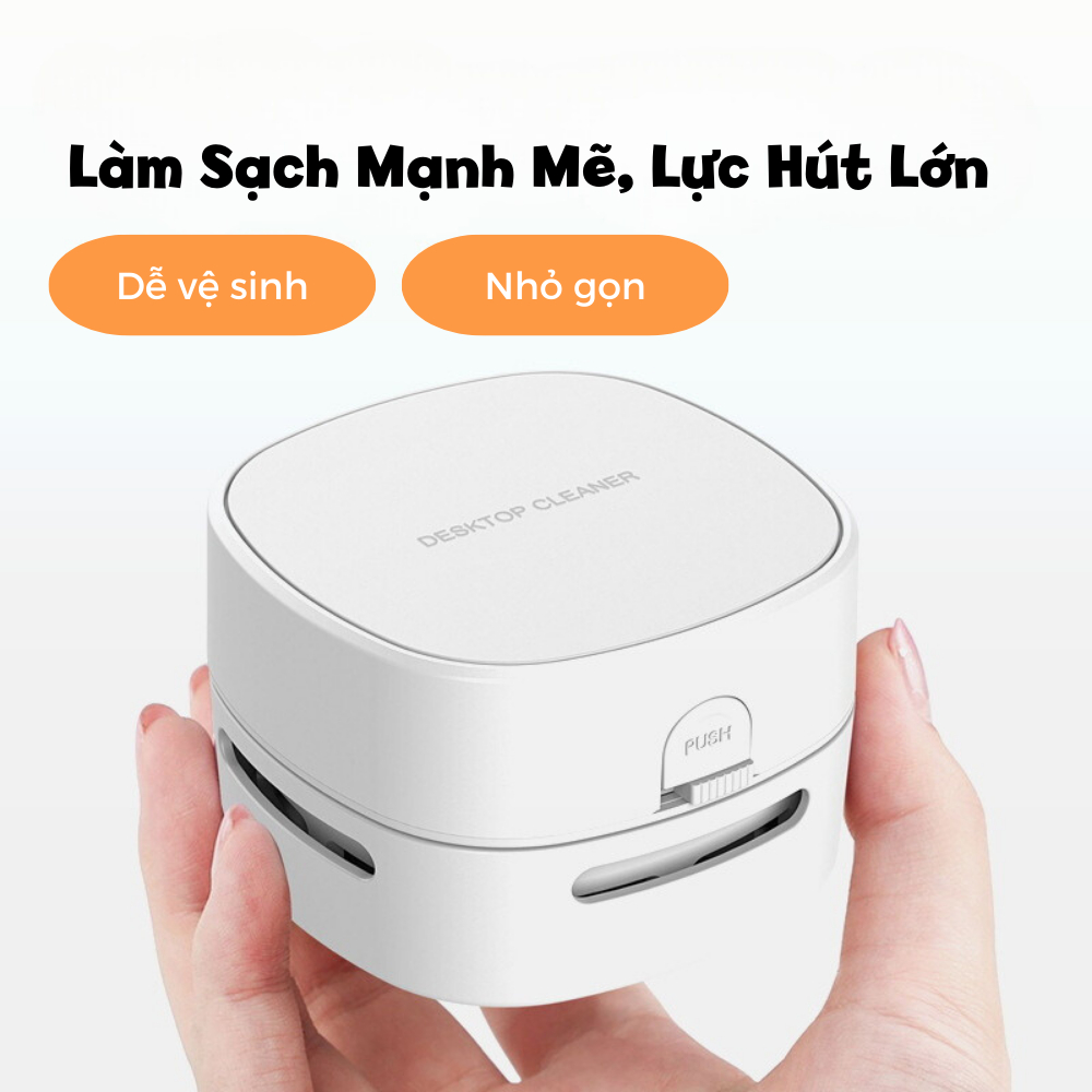 Máy hút bụi để bàn Mini, Máy hút bụi cầm tay, Máy hút thảm, Ghế Oto, Nhỏ gọn tiện dụng-K1868