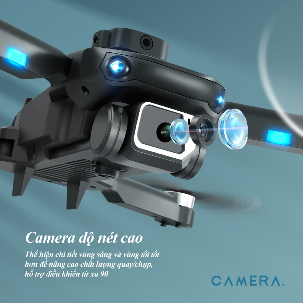 Flycam Không Chổi Than giá rẻ S150 Pro Max Cảm biến quang học cân bằng tránh vật cản 4 chiều Camera 4K Pin trâu bền bỉ