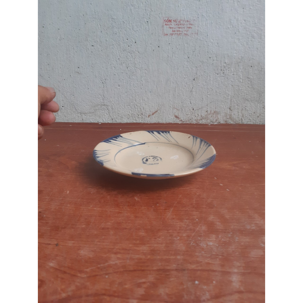 5 Đĩa kiểu xưa 17 cm xanh