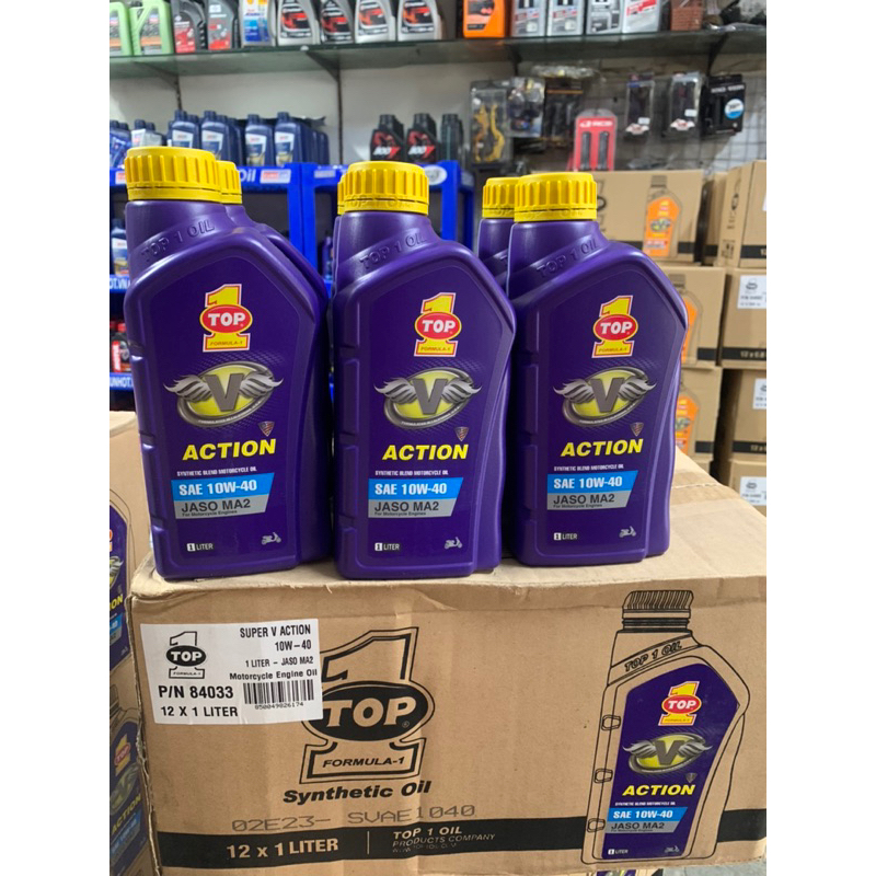 Dầu nhớt TOP 1 Action 10W40 cho xe số - Loại 1L hàng Nk USA