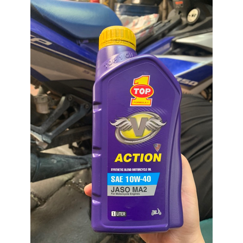 Dầu nhớt TOP 1 Action 10W40 cho xe số - Loại 1L hàng Nk USA