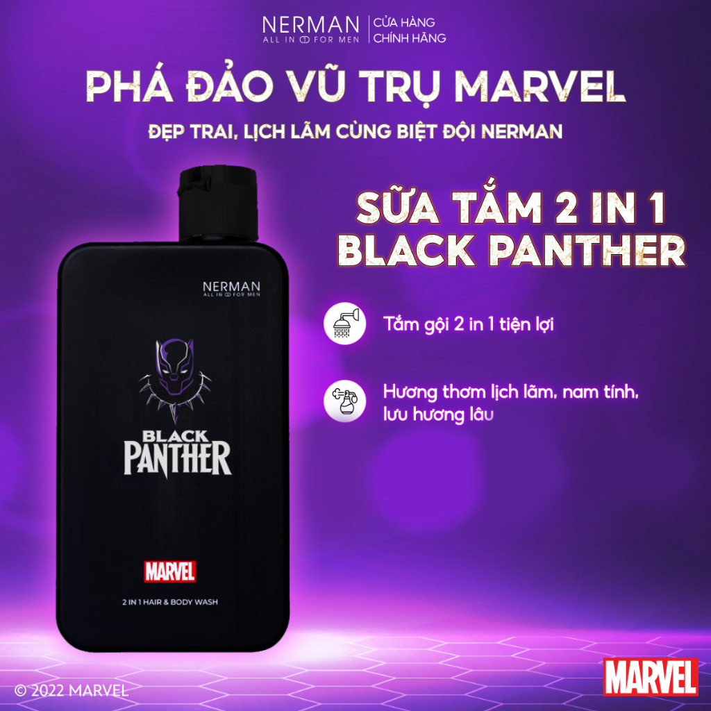 Combo lịch lãm Nerman - Sữa tắm gội hương nước hoa cao cấp 350ml & Gel vệ sinh nam 100ml