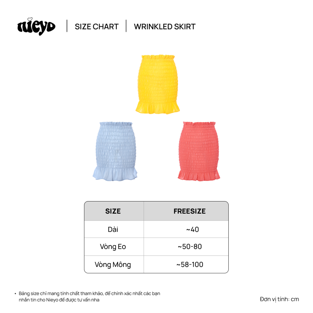 NIEYO MADE-Wrinkled Skirt