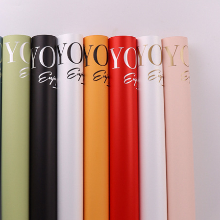 Giấy Gói Hoa in Chữ I Love You Sắc Nét Nhiều Màu