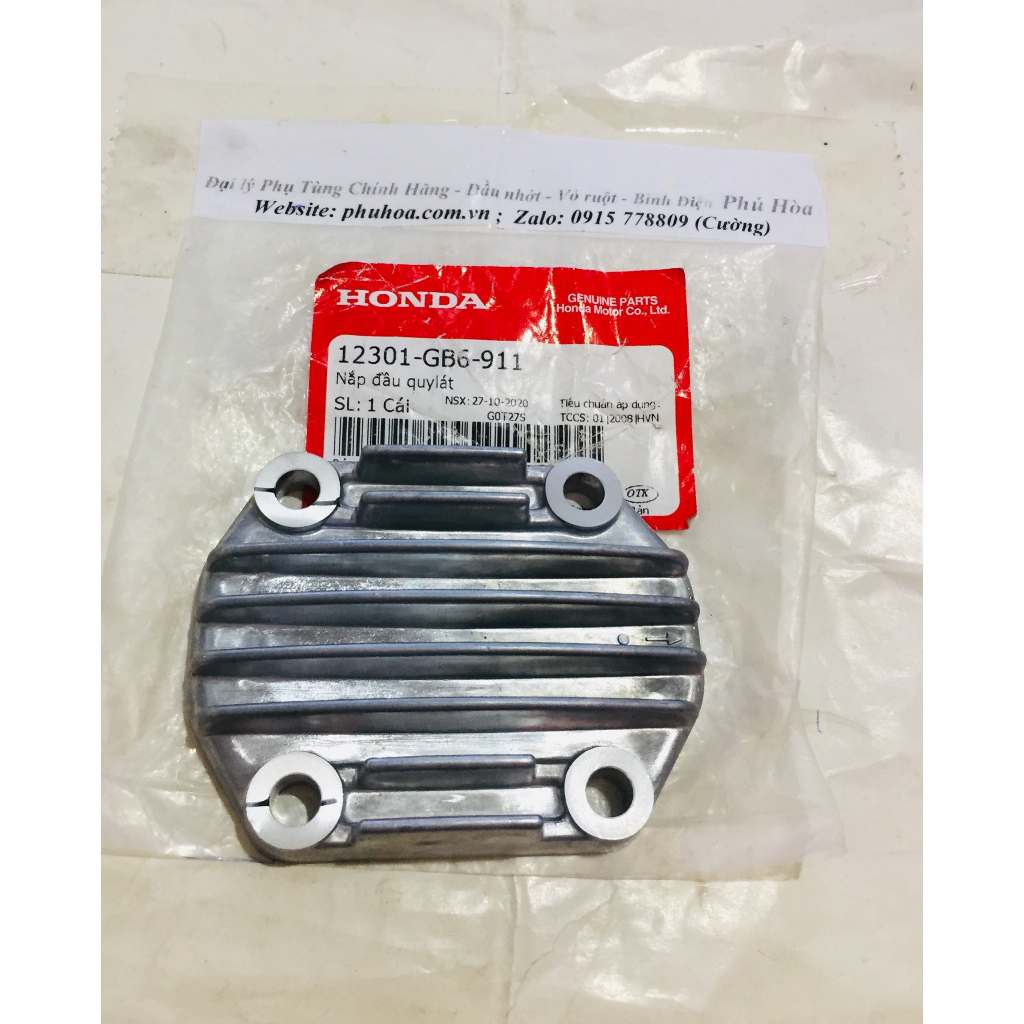 Nắp đầu bò - Nắp đầu quy lát 4 lỗ Và Gioăng - Ron HONDA Dream 100 / Wave 100 / RS / S100