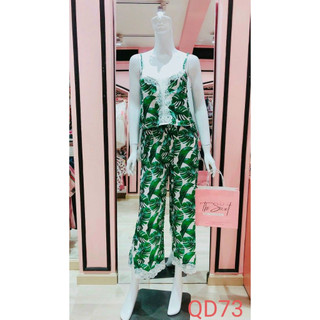 SET BỘ NGỦ LỤA QUẦN DÀI ÁO DÂY QD73