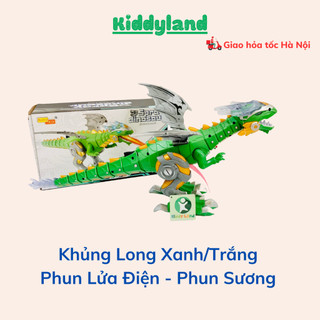 Đồ chơi Khủng Long Robot Phun Nước Lửa Điện cho bé trai có Pin