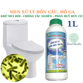 Men xử lý bể phốt chai 1l, khử mùi Wc, khử mùi bồn cầu, chống tắc nghẽn, xử lý hữu cơ