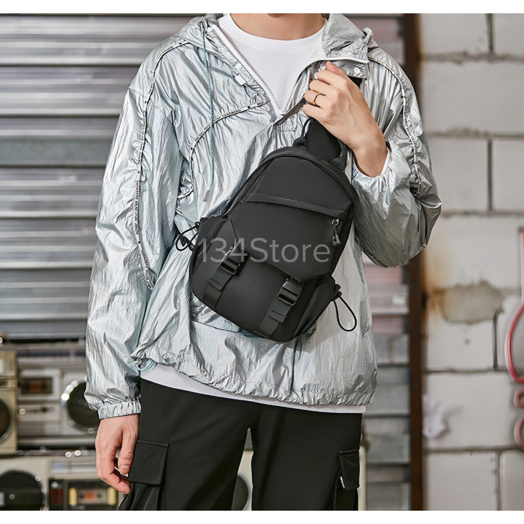 M59 Túi đeo chéo nam thời trang 134Store nhiều ngăn rộng rãi đựng vừa ipad đi chơi, đi học, đi làm.