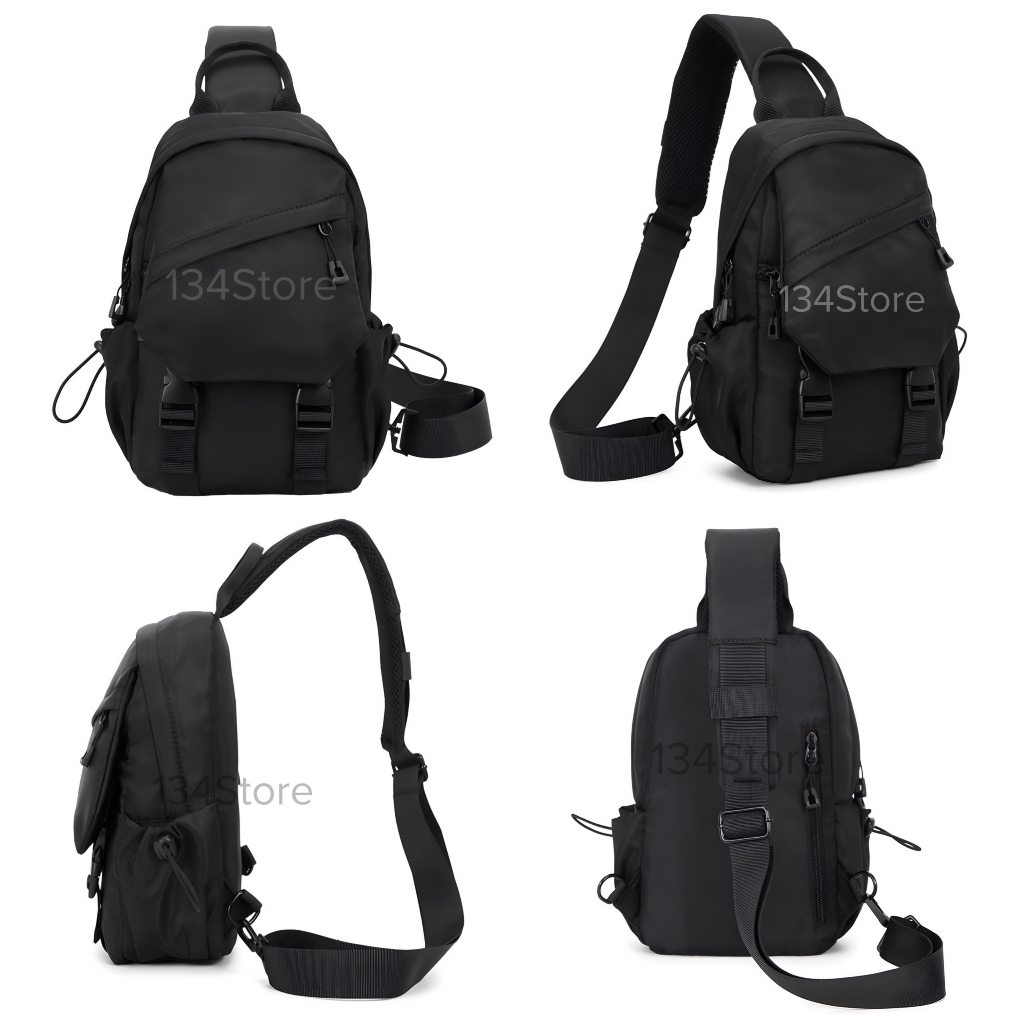 M59 Túi đeo chéo nam thời trang 134Store nhiều ngăn rộng rãi đựng vừa ipad đi chơi, đi học, đi làm.