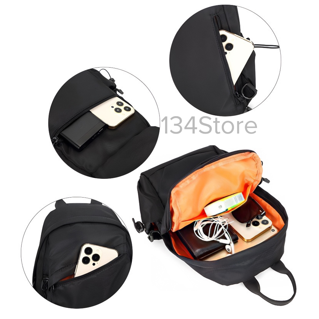 M59 Túi đeo chéo nam thời trang 134Store nhiều ngăn rộng rãi đựng vừa ipad đi chơi, đi học, đi làm.