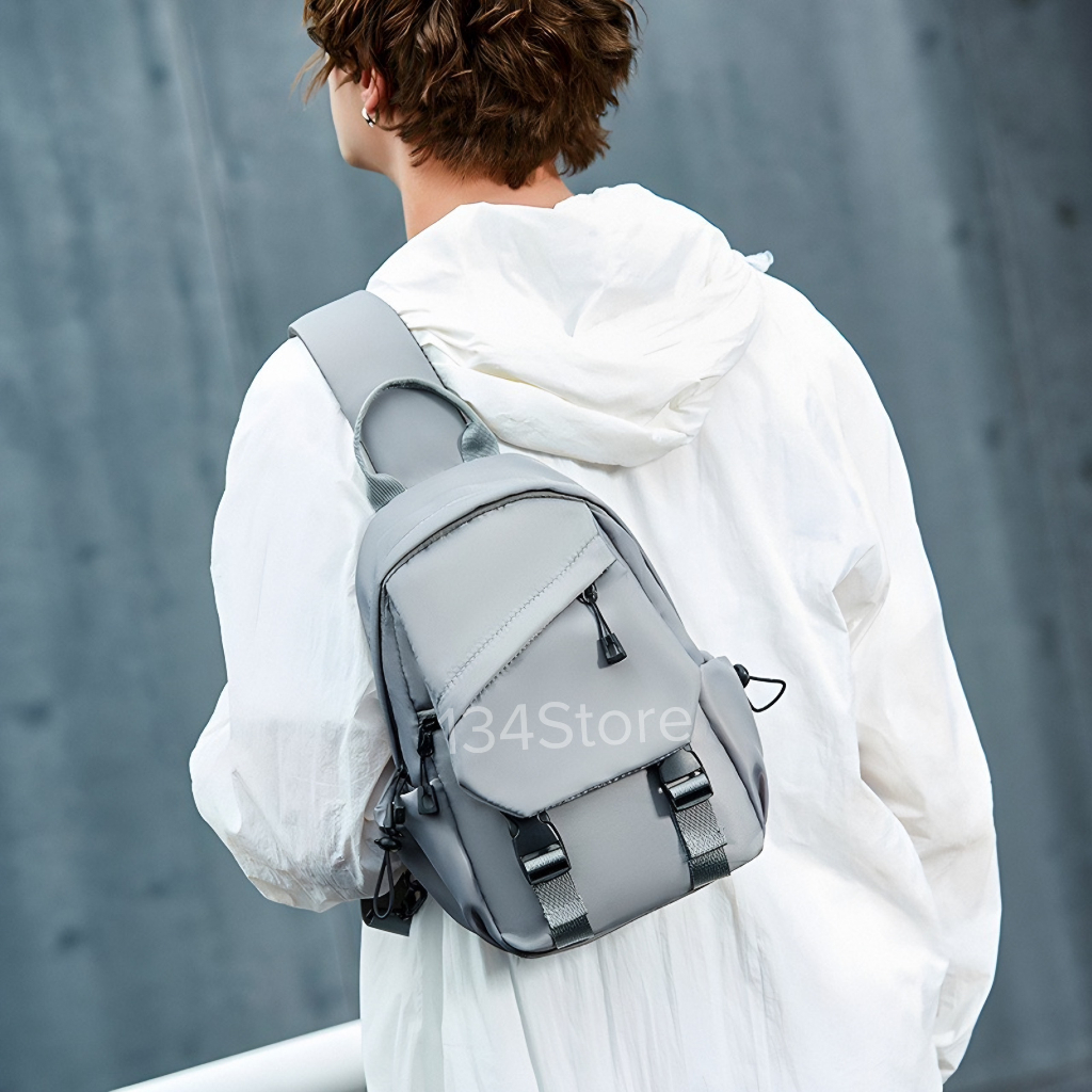 M59 Túi đeo chéo nam thời trang 134Store nhiều ngăn rộng rãi đựng vừa ipad đi chơi, đi học, đi làm.