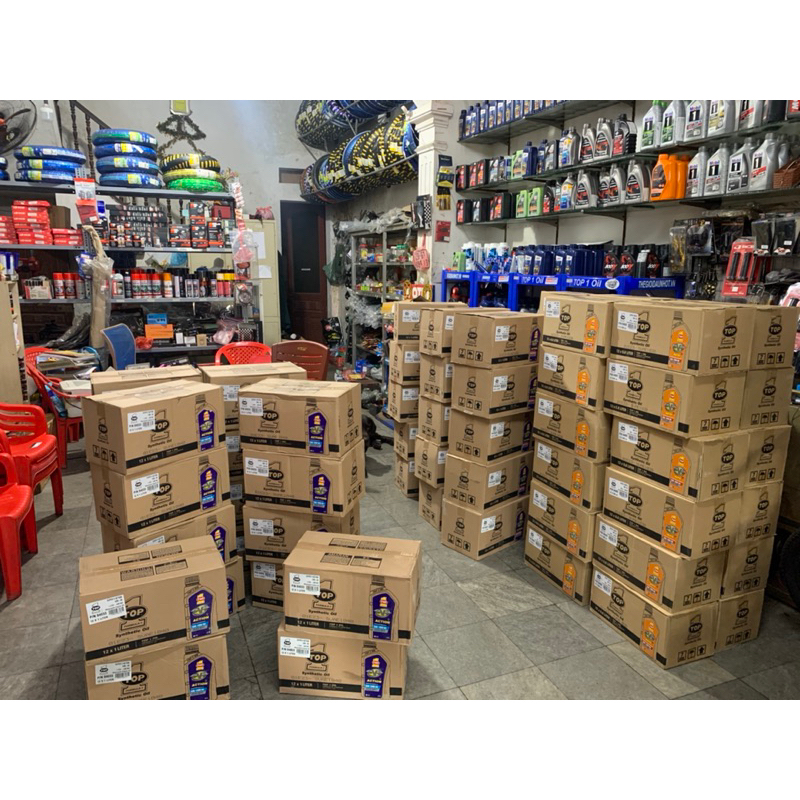 Dầu nhớt TOP 1 Action 10W40 cho xe số - Loại 1L hàng Nk USA