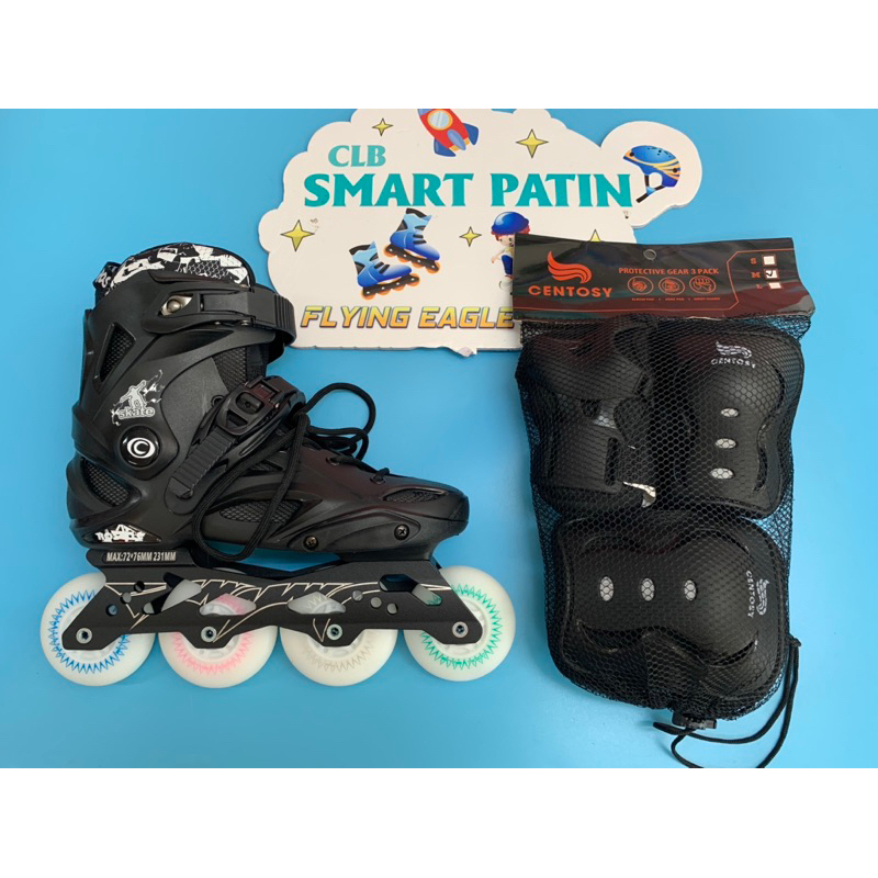 Giày patin Freestyle R6 full bánh sáng cao cấp, frame hợp kim