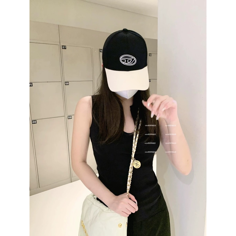 Mũ lưỡi trai CAPSAIGON thêu logo D hai màu phom cứng cao cấp 2 lớp unisex nam nữ phong cách Hàn Quốc