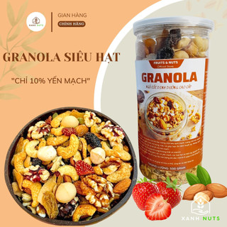 Granola Siêu Hạt Chỉ 10% Yến Mạch, Hạt Ngũ Cốc Ăn Kiêng Có Thêm Hạt MACCA, Dành Cho Mẹ Tốt Cho Con