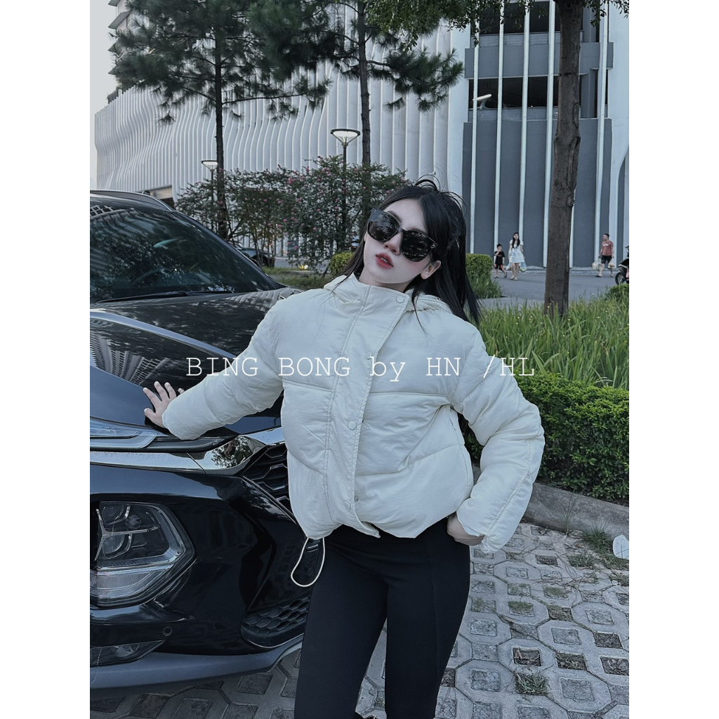 Áo khoác phao béo lông vũ