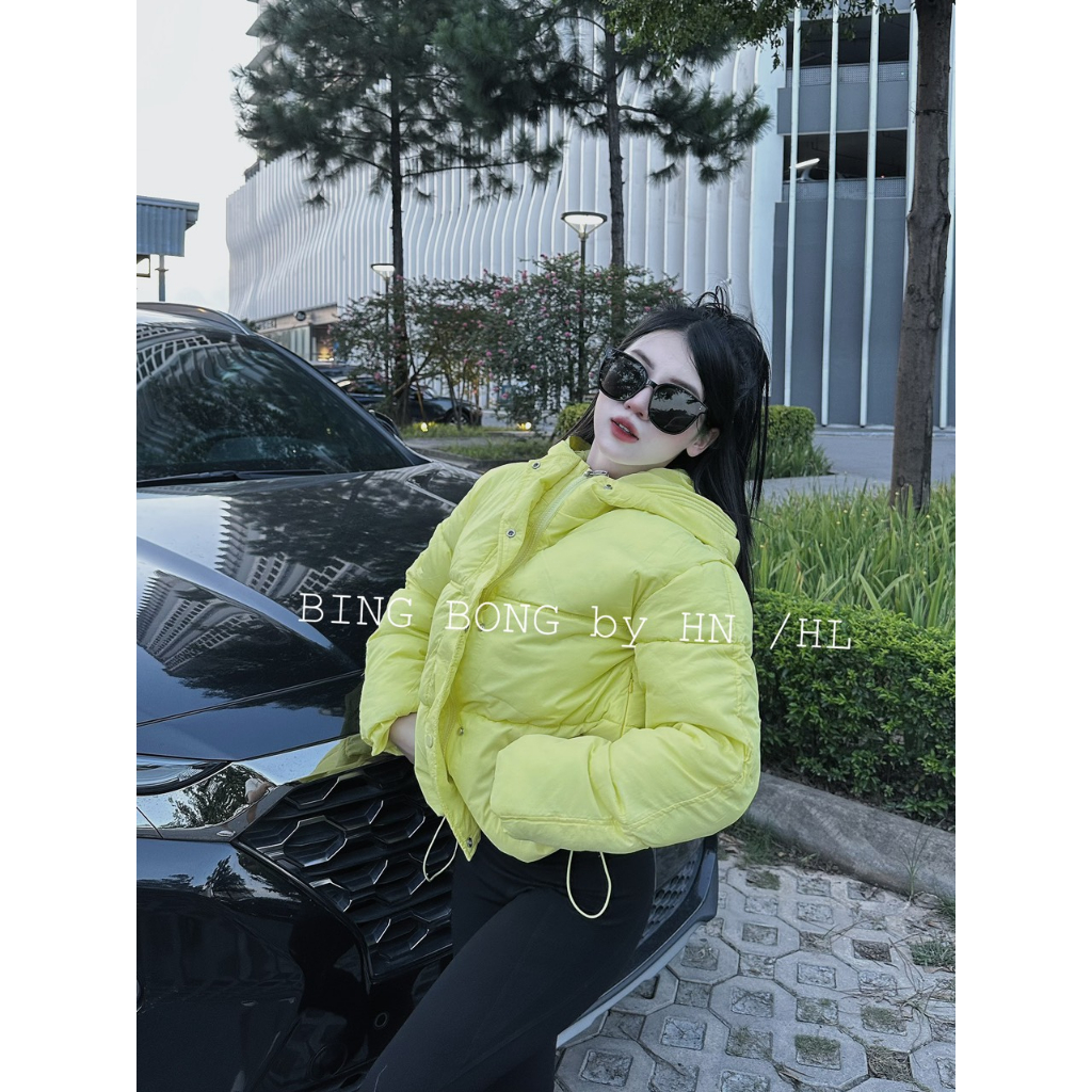 Áo khoác phao béo lông vũ