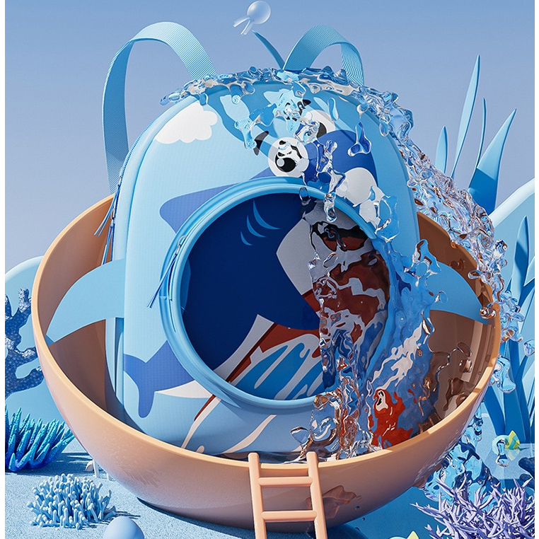 Ba lô đi bơi, ba lô đi biển YOUYOU cho bé, túi xách đựng đồ bơi chống nước