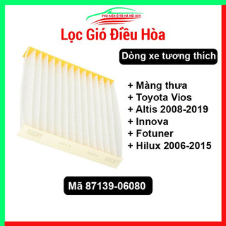 Lọc gió điều hòa cho xe vios màng thưa