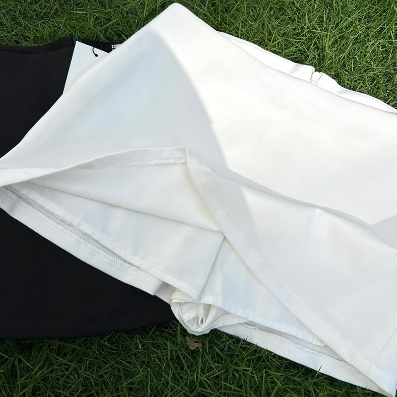 _ Chân váy basic trơn lưng thấp | Jennie skirt