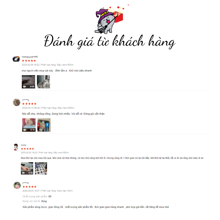 Xịt khử mùi hôi chó mèo siêu nano DKGREEN vệ sinh ổ nằm nệm cát phân chó mèo PhuThuyMeo