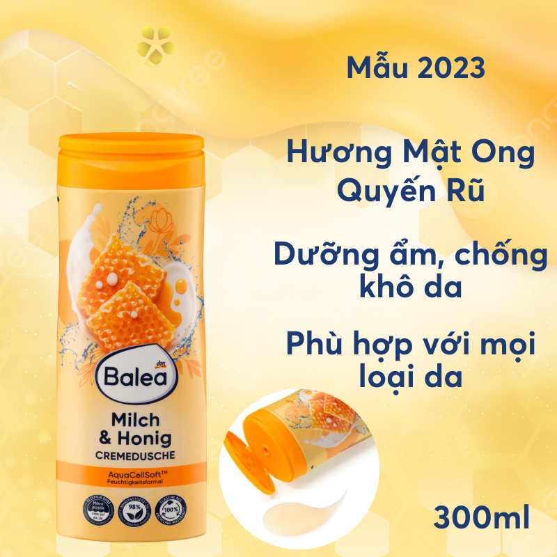 Sữa tắm Balea hàng Đức chính hãng 300ml cho mọi loại da - Shop Melyca