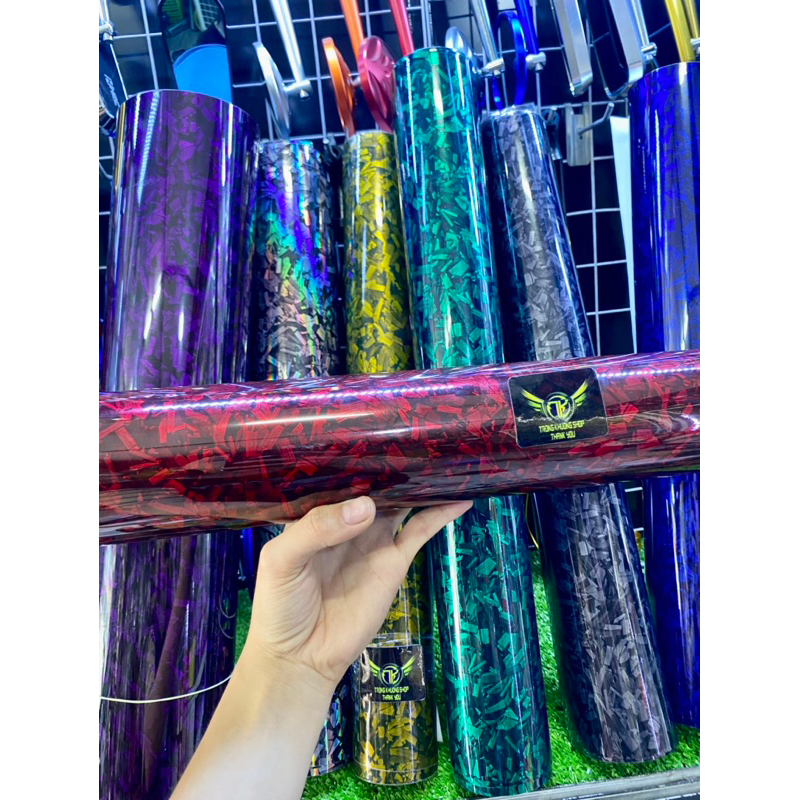 DECAL  CARBON FORGED CAO CẤP DÁN TRANG TRÍ CHO XE MÁY, ĐIỆN THOẠI, OTO ….