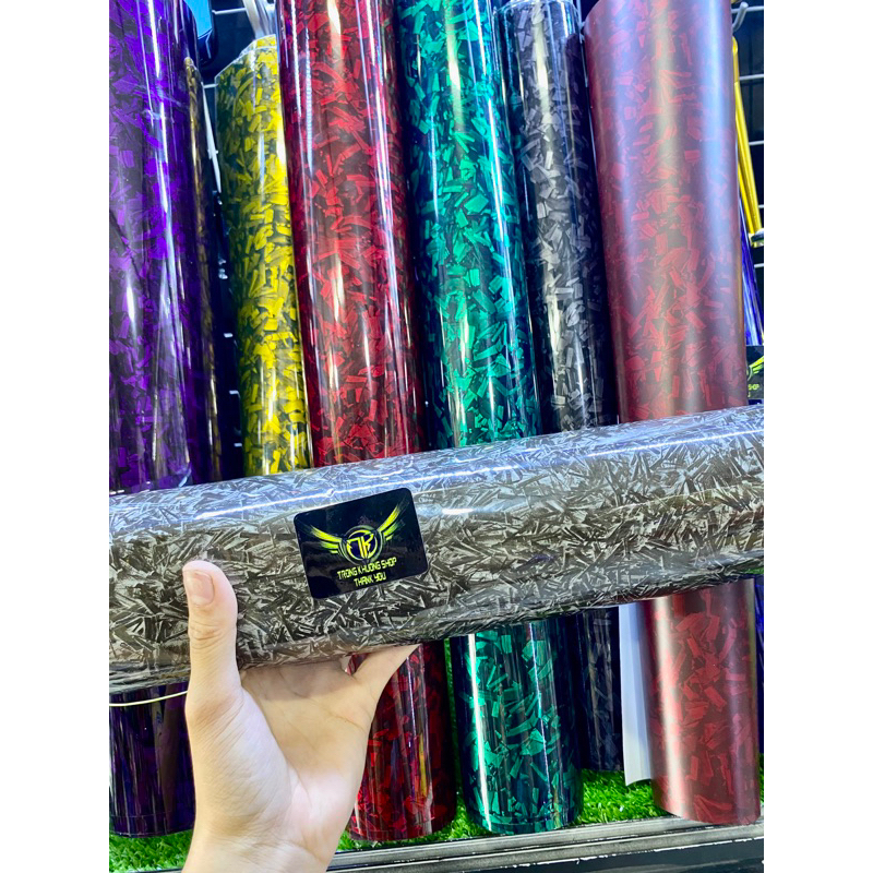 DECAL  CARBON FORGED CAO CẤP DÁN TRANG TRÍ CHO XE MÁY, ĐIỆN THOẠI, OTO ….