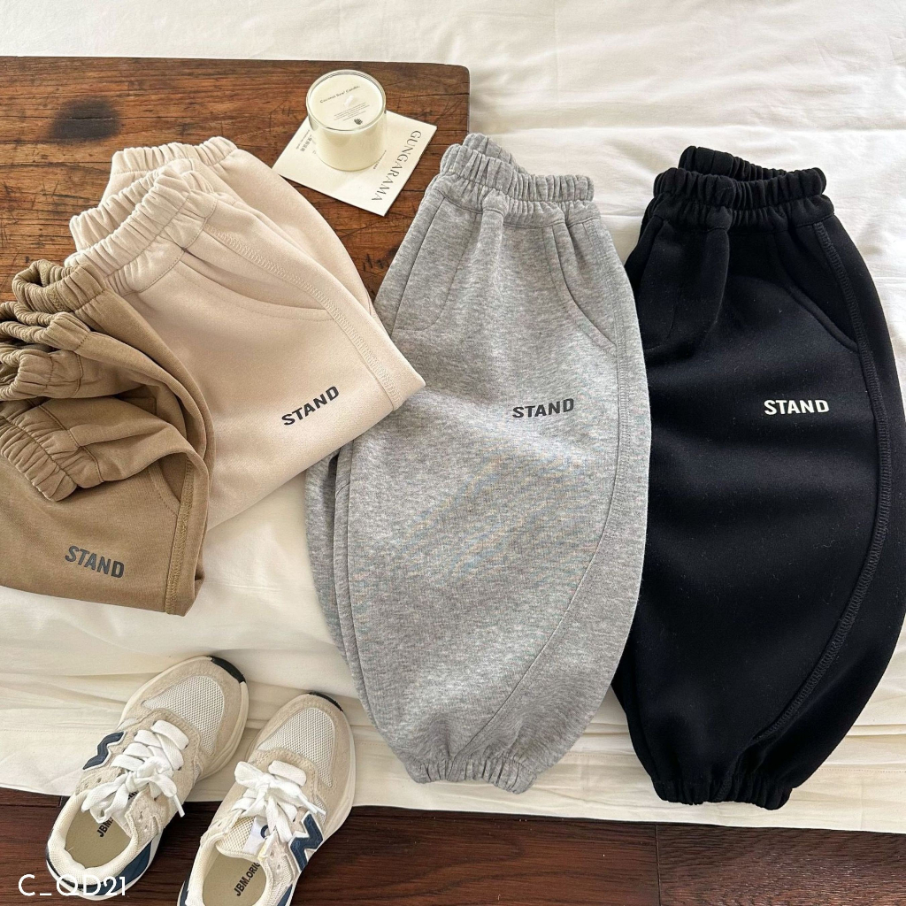 Quần dài thu đông cho bé trai EMBES KIDS , quần dài trẻ em 11kg đến 31kg