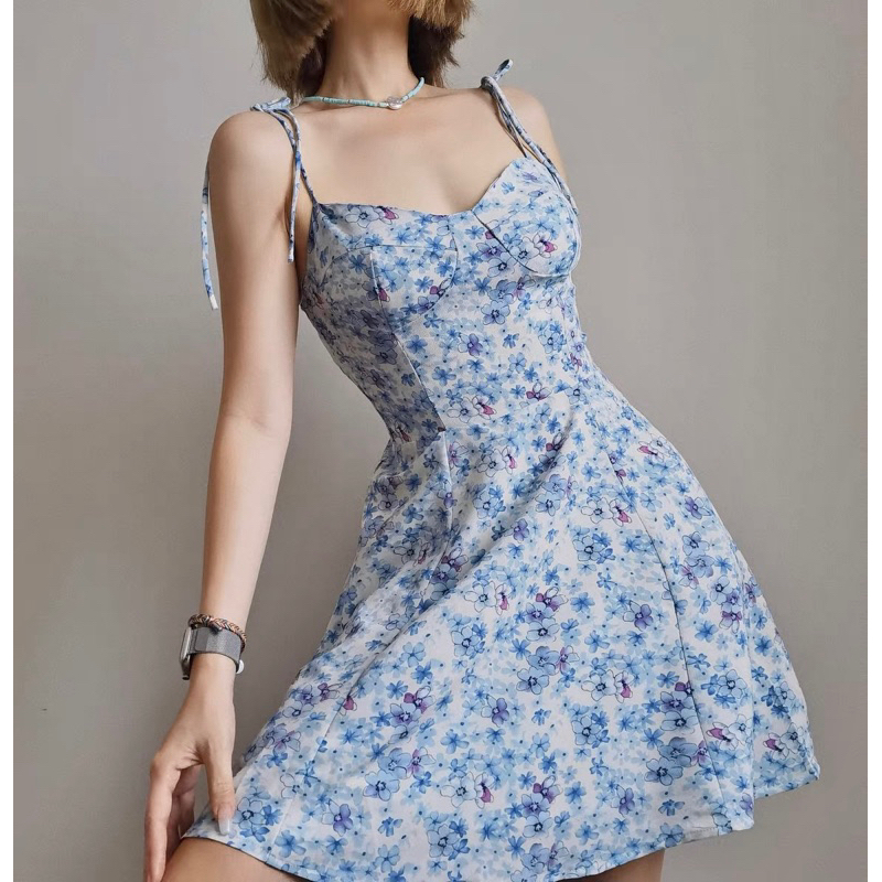 Order 15 ngày- Đầm 2 dây hoa #686