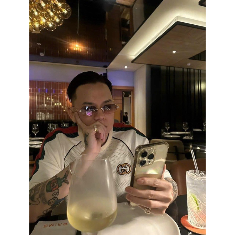 Áo thun - Gucci - GC Andree Right Hand Anh Bâus vải mesh SS2023