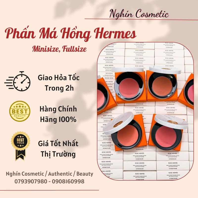 Phấn Má Hồng Hermès Silky Fullbox Auth 100%
