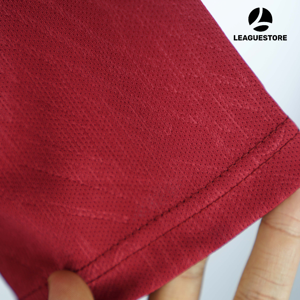 Áo Barcelona Leaguestore - bộ quần áo đá bóng thể thao sân nhà Barca màu đỏ sọc xanh form âu mùa 23/24