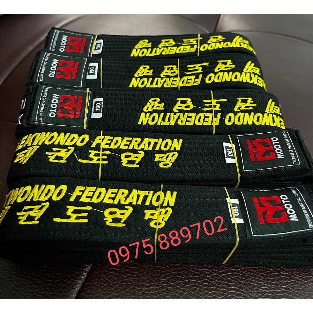 ĐAI ĐEN TEAKWONDO 1 VÒNG