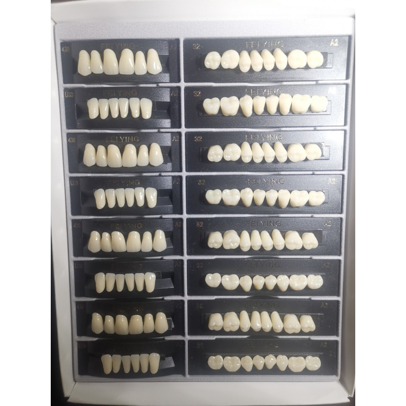 Răng răng nhựa tháo lắp ( hộp 4 vỉ x28 răng)