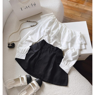 🌈set short áo nơ lưng tay bồng