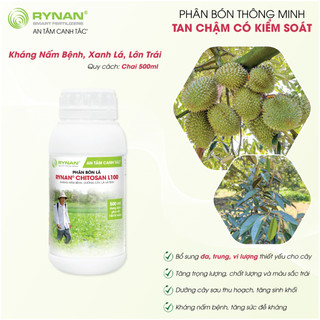 Phân bón lá rynan® chitosan l100 - dùng cho các loại cây trồng giúp kháng nấm bệnh, dưỡng cây, nuôi trái