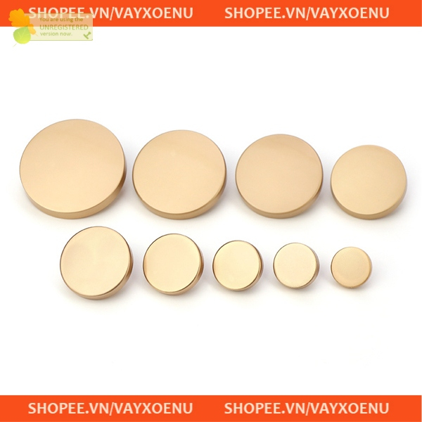 Set 5 Nút áo vest, áo kiểu bằng kim loại 2cm, 1.8cm, 1.6cm, 1.4cm, cúc áo xịn sò