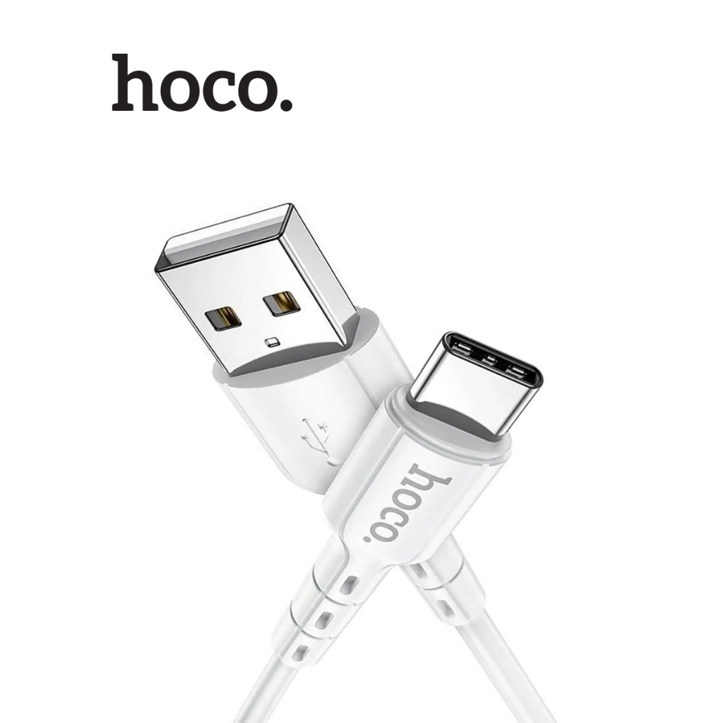 Dây sạc nhanh Usb To Type-C Hoco DU01 hỗ trợ sạc 3A dây nhựa cứng cáp chống gãy gập, dài 1m