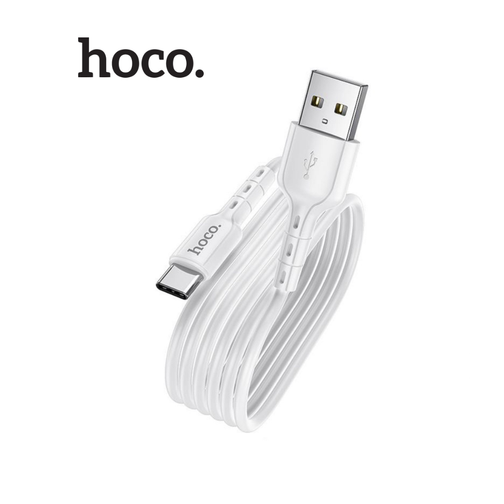 Dây sạc nhanh Usb To Type-C Hoco DU01 hỗ trợ sạc 3A dây nhựa cứng cáp chống gãy gập, dài 1m