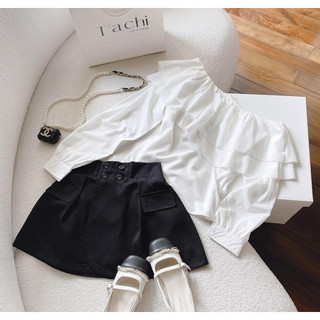 🌈set short áo nơ lưng tay bồng