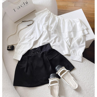 🌈set short áo nơ lưng tay bồng