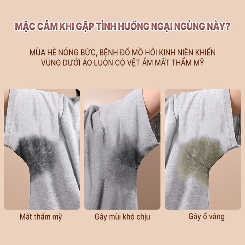 Hộp 20 miếng dán thấm hút dính dưới nách áo ngăn đổ mồ hôi chính hãng Mapiua, siêu mỏng nhẹ, thoáng khí, khử mùi hôi.