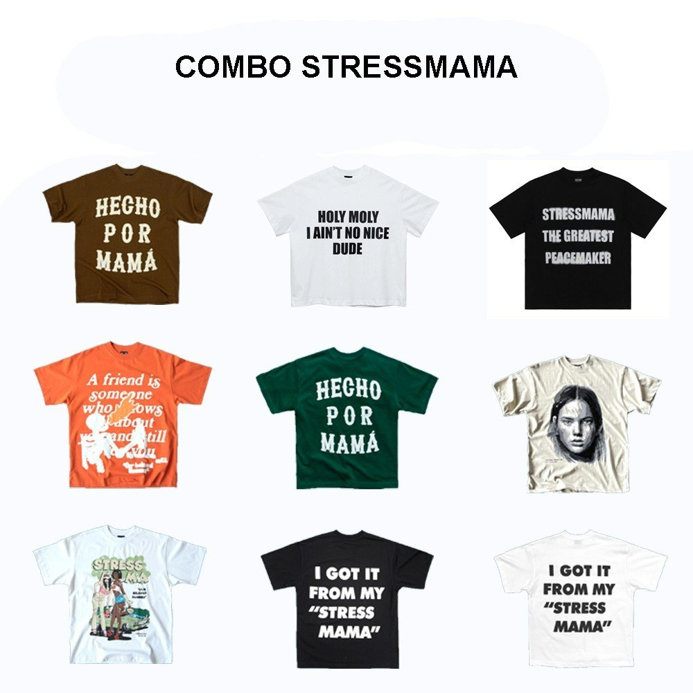 Combo Stressmama - Áo thun(100% cotton 2 chiều) + Quần short đùi dù IGIFMS SHORTS V2 local brand