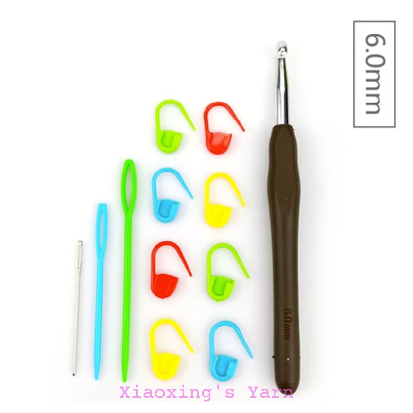 Set kim móc cơ bản - Kim khâu - Đánh dấu dòng dùng trong đan móc len handmade | Xiaoxingyarn