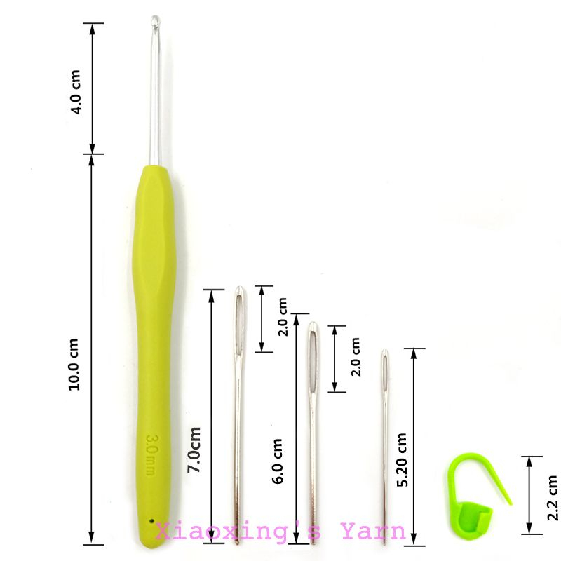Set kim móc cơ bản - Kim khâu - Đánh dấu dòng dùng trong đan móc len handmade | Xiaoxingyarn